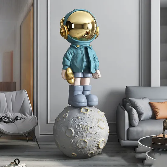 Modern Astronaut Statue Luxury Home Decor Life Size Fiberglass Astronaut Statue for Sale