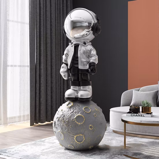 Modern Astronaut Statue Luxury Home Decor Life Size Fiberglass Astronaut Statue for Sale