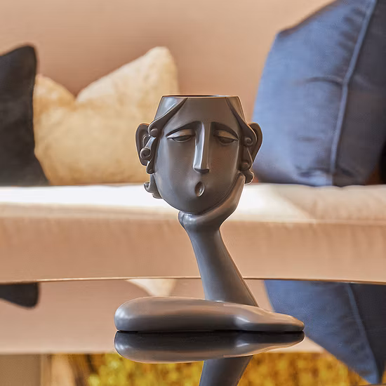 China Manufacturer Great Gift Idea Desk Art Resin Head Ornament for Promotion