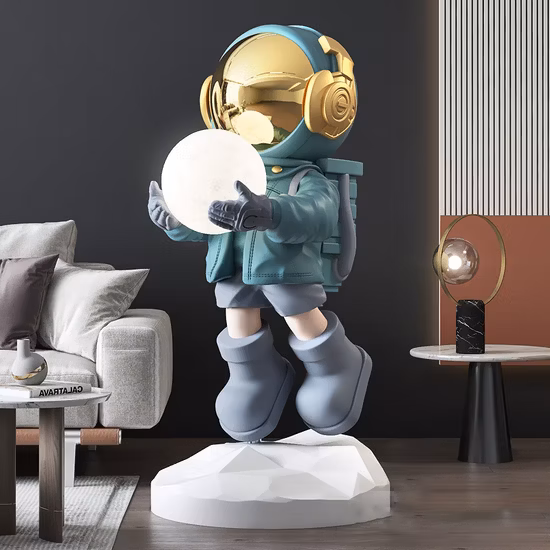Modern Astronaut Statue Luxury Home Decor Life Size Fiberglass Astronaut Statue for Sale