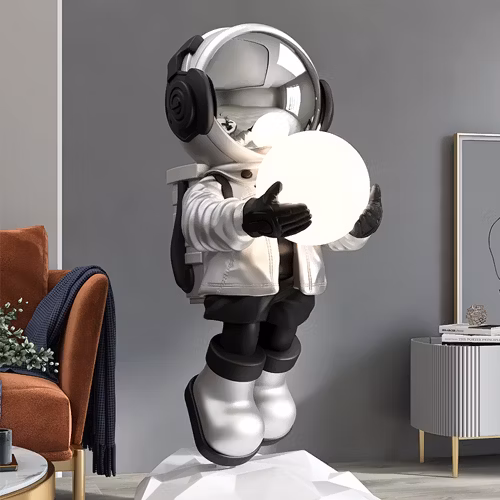 Modern Astronaut Statue Luxury Home Decor Life Size Fiberglass Astronaut Statue for Sale